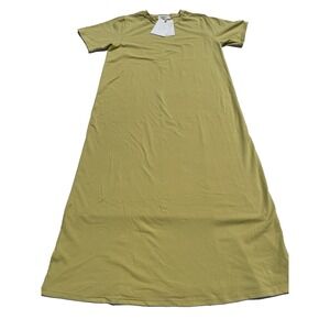 Olive Brand Womens Mustard Colored‎ Tshirt Dress One Size